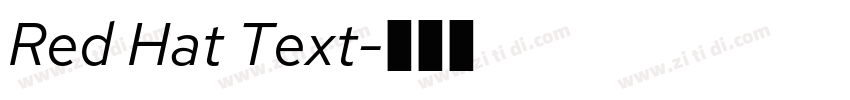 Red Hat Text字体转换